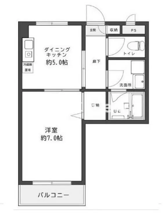 アーバン三園 3階階 間取り