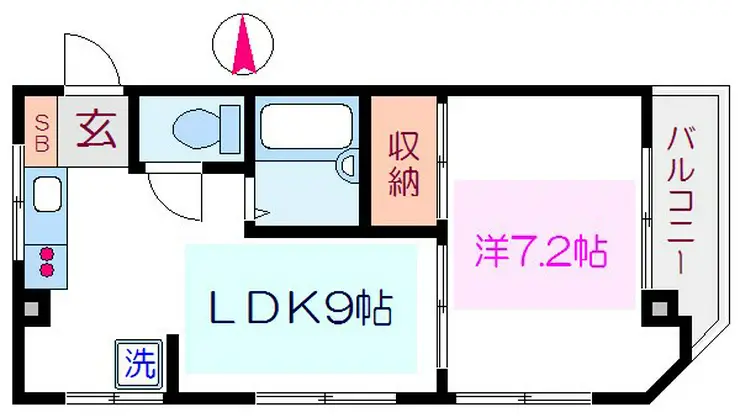 アーバンハイム江渡 6階階 間取り