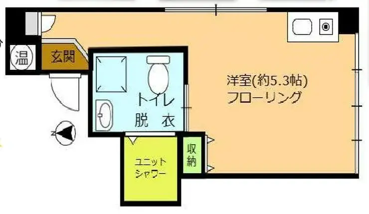 山水林ビル 6階階 間取り