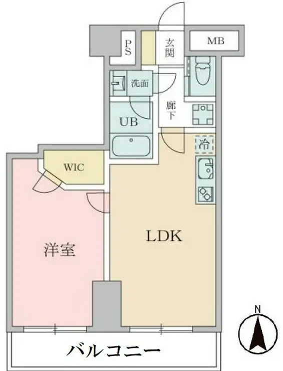 リレント新宿 5階階 間取り
