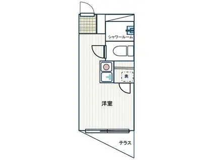 ダジュール生田(ワンルーム/1階)の間取り写真