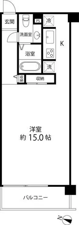 レガリア都立大レジデンス 2階階 間取り