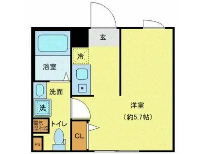 レピュア東十条駅前レジデンス(ワンルーム/5階)の間取り写真