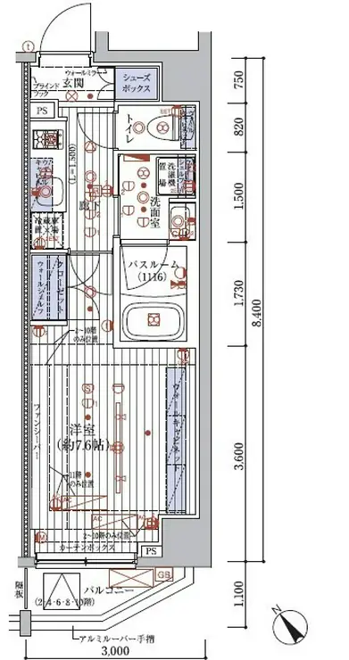 ブライズ東池袋 2階階 間取り
