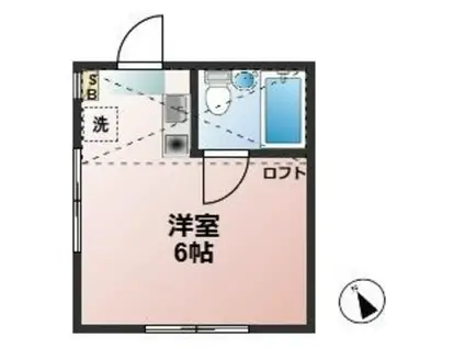 センチュリーNO1成増B(ワンルーム/2階)の間取り写真