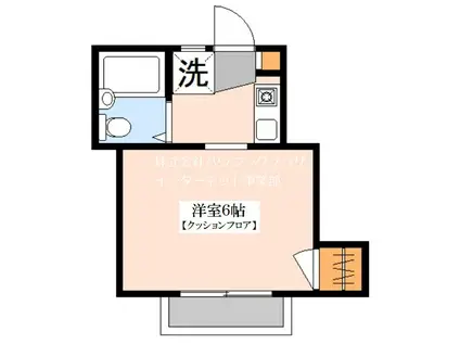 コーポ伊佐(1K/2階)の間取り写真