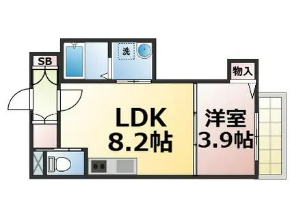 NOA SION(1LDK/2階)の間取り写真
