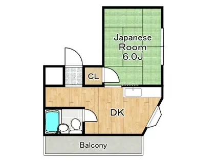 サントピア千島(1DK/4階)の間取り写真