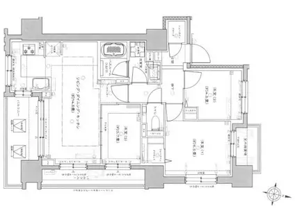 ライオンズ札幌大通公園ミレス(3LDK/6階)の間取り写真