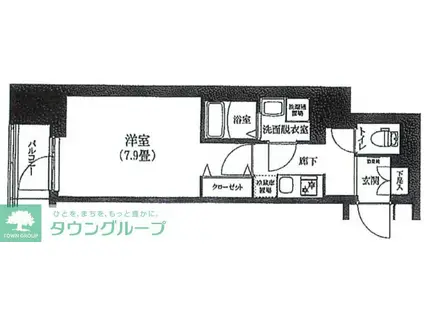アイル ノヴェル駒込(1K/1階)の間取り写真