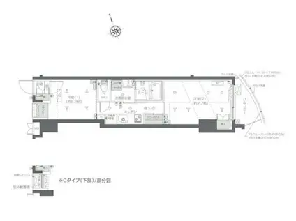 ズーム新宿夏目坂(2K/6階)の間取り写真