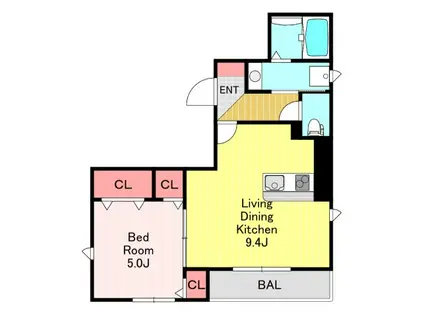 REPOSP NAMIKI(1LDK/2階)の間取り写真