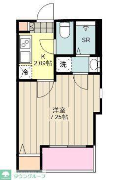 CHERIM立川(1K/1階)の間取り写真