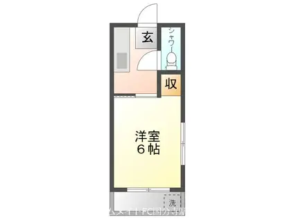 上原コーポラス(1K/3階)の間取り写真