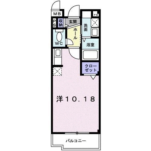 カーサ・クワノ(ワンルーム/1階)の間取り写真