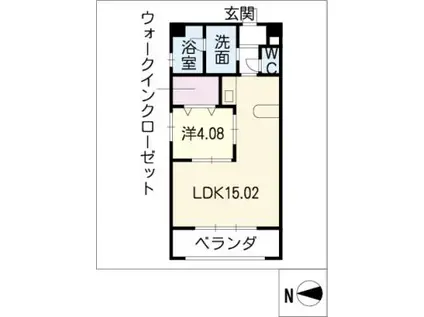 スクエア西丸之内(1LDK/5階)の間取り写真