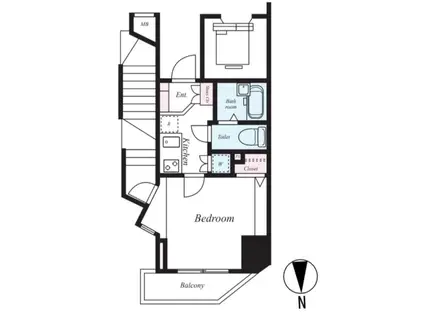 CESTJOLI早大通(1K/11階)の間取り写真