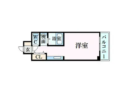 REXIS塩上(ワンルーム/2階)の間取り写真