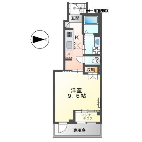 岩倉市S様 工事(1K/1階)の間取り写真