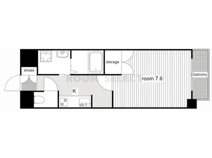 メゾンドガスパール名駅(1K/5階)の間取り写真