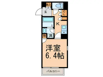 シルフィ鷺宮(1K/5階)の間取り写真