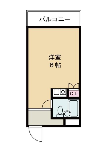 デアリックス広畑 805号(ワンルーム/8階)の間取り写真