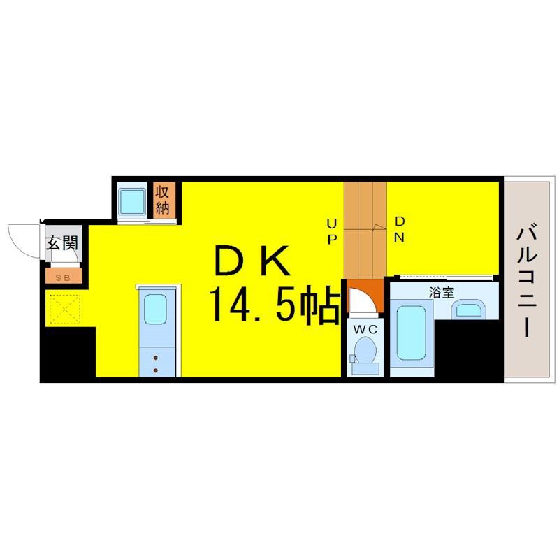 S-FORT六番町(ワンルーム/2階)の間取り写真