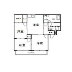 エトワール古瀧B棟(3DK/2階)の間取り写真