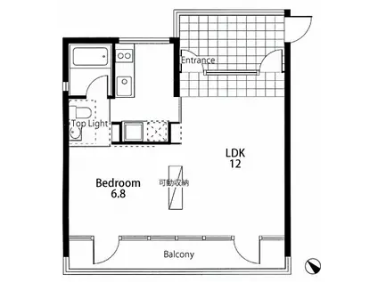 BONHEUR二子玉川(1LDK/3階)の間取り写真