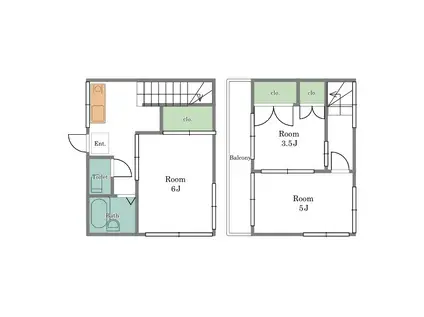 パークヒルズ(3K/1階)の間取り写真