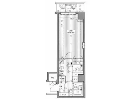 グランドガーラ横浜関内(1K/5階)の間取り写真