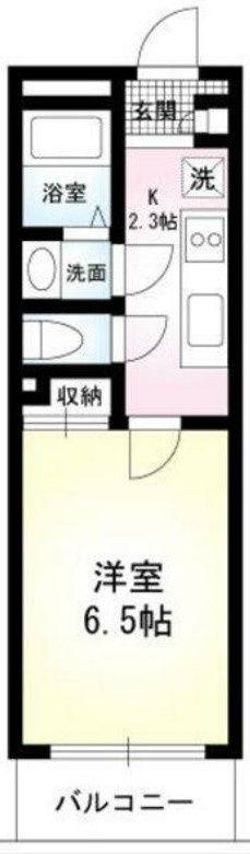アウリオン(1K/3階)の間取り写真