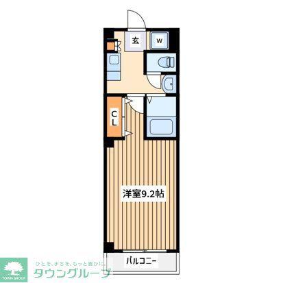 アールエス相模原(1K/3階)の間取り写真