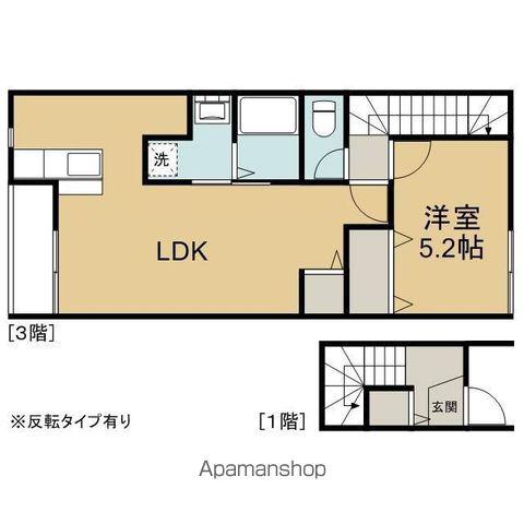 ALBA(1LDK/3階)の間取り写真