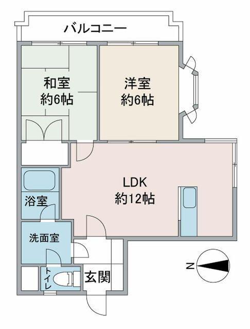 アールスコート白金(2LDK/3階)の間取り写真