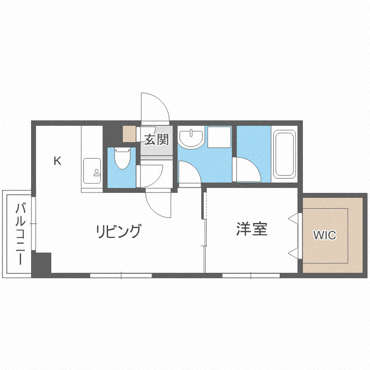 AXIS-WILL323.裏参道(1LDK/3階)の間取り写真