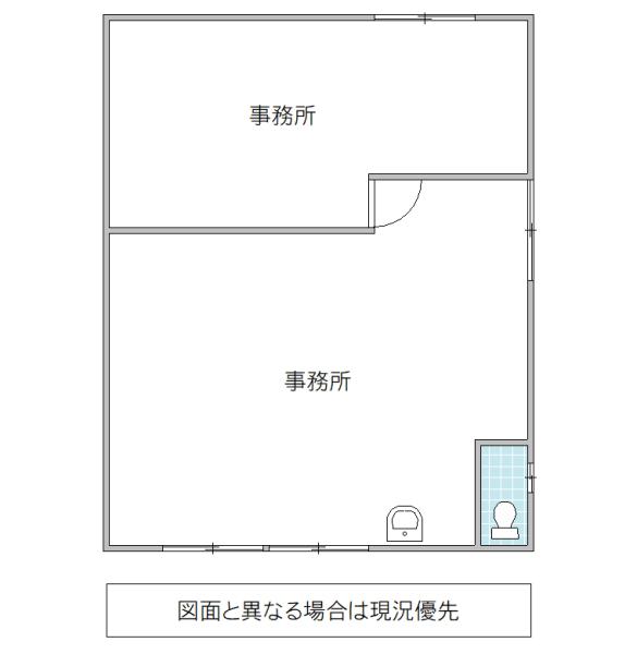きぬの里テナント(ワンルーム/1階)の間取り写真