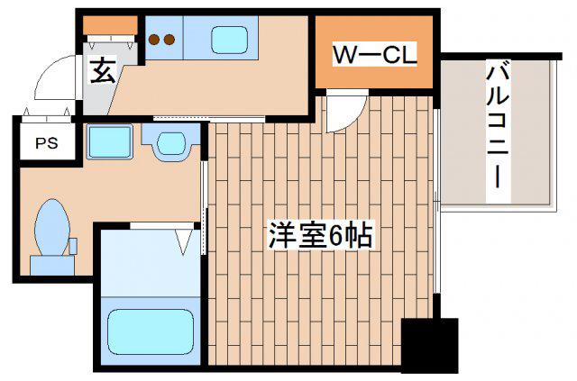ララプレイス三宮ルミナージュ(1K/12階)の間取り写真