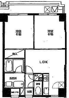 ストリームプラザ(2LDK/6階)の間取り写真