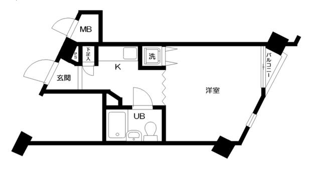 日神パレス北池袋(1K/4階)の間取り写真