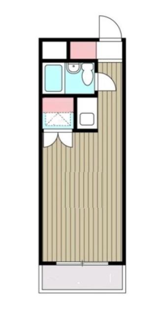 パストラル17(ワンルーム/1階)の間取り写真