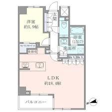EVERTOW CHOJAMARU(1LDK/2階)の間取り写真