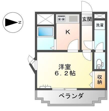 グランチェスタ(1K/1階)の間取り写真