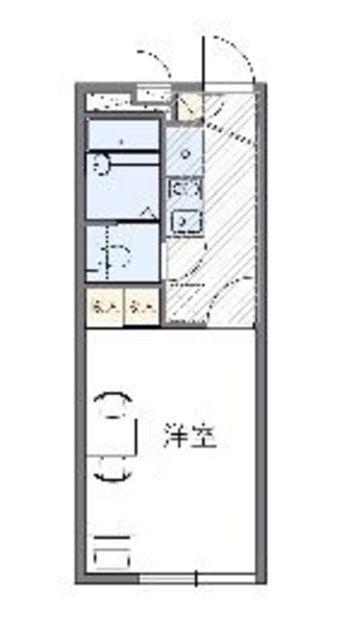 レオパレスフォレストミー(1K/1階)の間取り写真