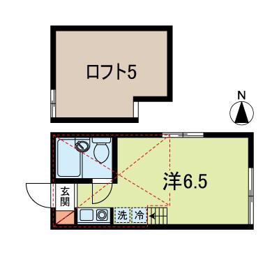 ルミネンス高円寺(ワンルーム/2階)の間取り写真