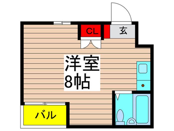 グレースシャンブル(ワンルーム/2階)の間取り写真
