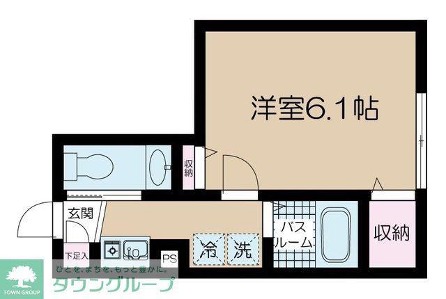 フェリーチェ阿佐ヶ谷VII(1K/3階)の間取り写真