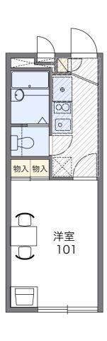 レオパレスペニーハイツII(1K/2階)の間取り写真