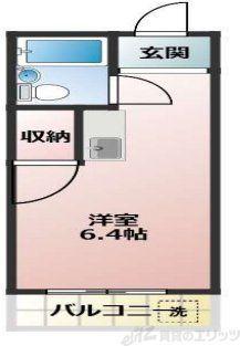 シティハイツ淡路(ワンルーム/4階)の間取り写真