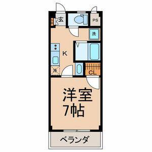 スペリア瑞穂(1K/1階)の間取り写真